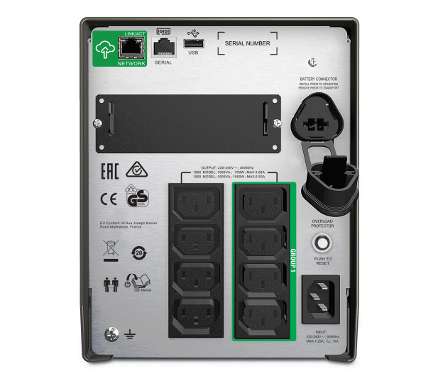 APC Smart-UPS (1500VA/1000W, 8x IEC, AVR, LCD) - 545965 - zdjęcie 2